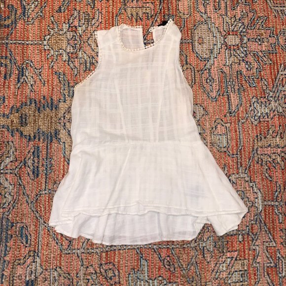 Who What Wear Linen Peplum Top - Picture 2 of 5